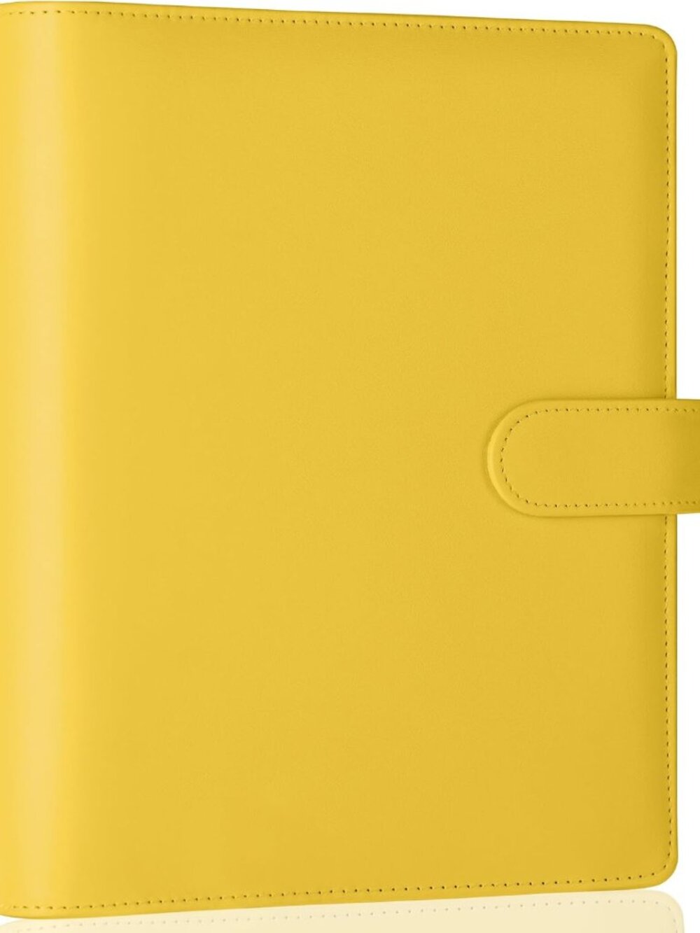 A5 Binder 6 Ring Refillable Notebook Planner Cover, PU Leather Aesthetic Small B